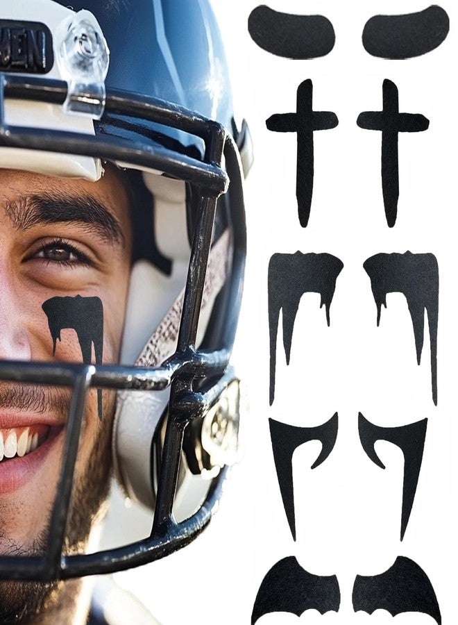 LILITURF 60 Pairs Eye Black Stickers for Kids, Sports Face Eyeblack Sticker for Baseball Football Softball Themed Party Birthday Party Supplies (MIXED) - Image 1